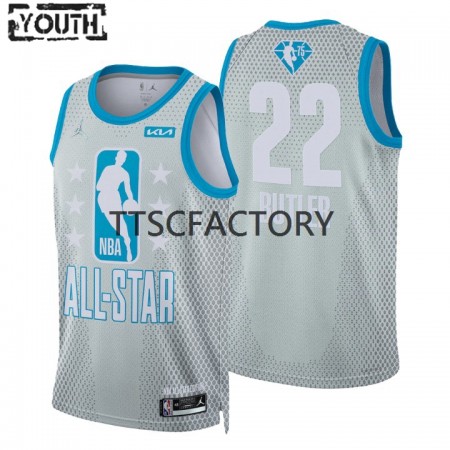 Kinder NBA Miami Heat Trikot Jimmy Butler 22 2022 All-Star Jordan Brand Gray Swingman